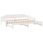 vidaXL Lit de jour et lit gigogne sans matelas 80x200 cm bois massif