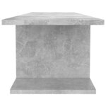 vidaXL Meuble TV mural Gris béton 103x30x26 5 cm