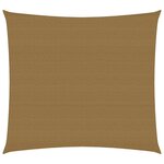vidaXL Voile d'ombrage 160 g/m² Taupe 7x7 m PEHD