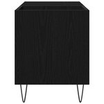 vidaXL Meuble à vinyles Chêne noir 85 x 38 x 48 cm Bois d'ingénierie