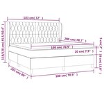 vidaXL Sommier à lattes de lit et matelas Vert foncé 180x200cm Velours