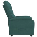 vidaXL Fauteuil inclinable Vert foncé Tissu