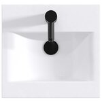 vidaXL Lavabo de salle de bains Noir Mat 42 x 40 x 16 5 cm métal