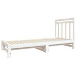 vidaXL Lit coulissant Blanc 2x(90x190) cm Bois de pin massif