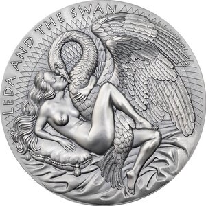 Pièce de monnaie en Argent 10000 Francs g 1000 (1 Kg) Millésime 2024 Celestial Beauty LEDA AND THE SWAN