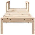 vidaXL Chaise longue 199 5x62x55 cm bois massif de pin