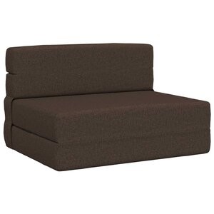 vidaXL Canapé-lit pliable Taupe 70 x 80 x 60 cm Tissu