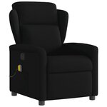 vidaXL Fauteuil de massage inclinable Noir Tissu
