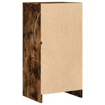 vidaXL Buffet avec LED chêne fumé 42 5x34x85 cm bois d'ingénierie