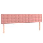 vidaXL Sommier à lattes de lit avec matelas Rose 180x200 cm Velours