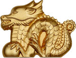 Pièce de monnaie en Argent 1000 Togrog g 31.1 (1 oz) Millésime 2024 Shaped Lunar Year GREAT DRAGON (PRÉCOMMANDE)