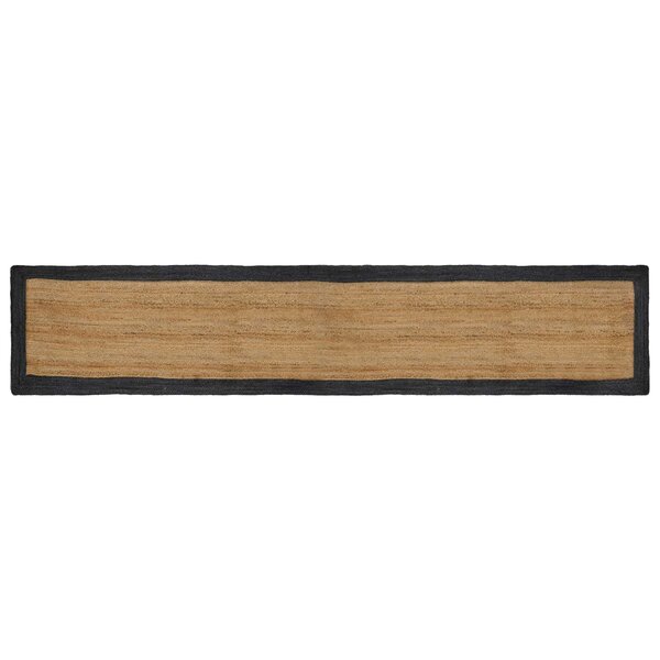 vidaXL Tapis de surface Gris foncé 60 x 400 cm Jute