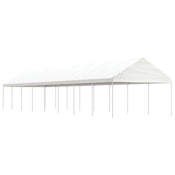 vidaXL Belvédère avec toit blanc 17 84x4 08x3 22 m polyéthylène
