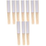 10 éventails en papier à customiser 21 cm