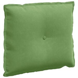 vidaXL Coussin de Dos Vert clair 60 x 50 cm Tissu en velours côtelé
