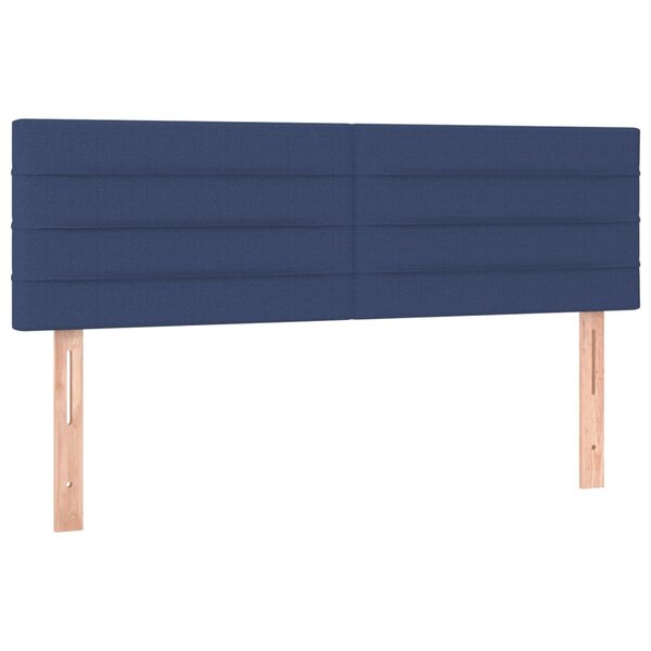 vidaXL Têtes de lit 2 Pièces Bleu 72x5x78/88 cm Tissu