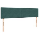VidaXL Cadre de lit ottoman avec matelas vert foncé 180x200cm velours