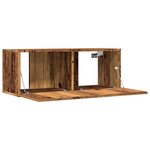vidaXL Meubles TV muraux 2 Pièces vieux bois 80x30x30 cm