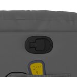 vidaXL Fauteuil de massage inclinable Gris Similicuir