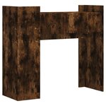 vidaXL Table console chêne fumé 100x35x90 cm bois d'ingénierie