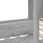 vidaXL Lit Superposé pour Enfants Gris Sonoma 90 x 190 cm