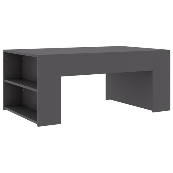 vidaXL Table basse Gris 100x60x42 cm Aggloméré