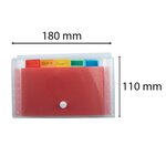 Trieur pocket PP 6 Comp. 11x18 CRYSTAL EXACOMPTA