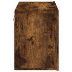 vidaXL Meuble TV mural chêne fumé 60x30x41 cm