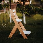 Chaise haute évolutive LUCA naturel et blanc