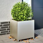 vidaXL Jardinière 50x50x50 cm acier inoxydable