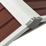 vidaXL Abri pour robot de jardin 92x97x63 cm Acier galvanisé Marron