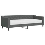 vidaXL Lit de jour avec matelas gris foncé 80x200 cm tissu