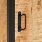 vidaXL Armoire de salle de bain 40x27x90cm bois massif manguier et fer