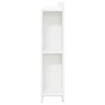 vidaXL Cabinet de Tête de Lit Blanc brillant Bois d'ingénierie