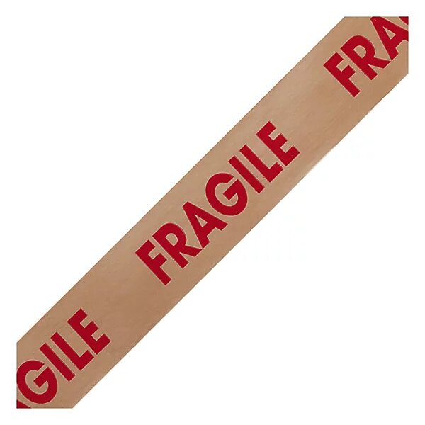 Adhésif pvc industriel imprimé havane fragile 33 microns raja (lot de 6)