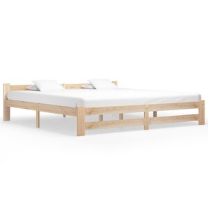 vidaXL Cadre de lit Bois de pin massif 200x200 cm