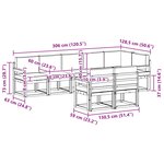 vidaXL Ensemble de canapés d'extérieur 8 pc Naturel et Anthracite