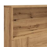 vidaXL Armoire de tête de lit chêne artisanal 200x19x103 5 cm