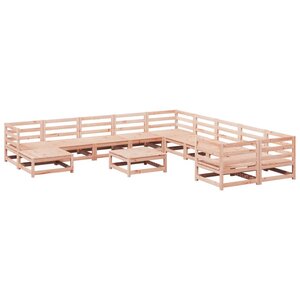vidaXL Salon de jardin 12 Pièces bois massif sapin de douglas