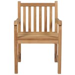 Vidaxl chaises de jardin 8 pièces avec coussins bordeaux teck solide