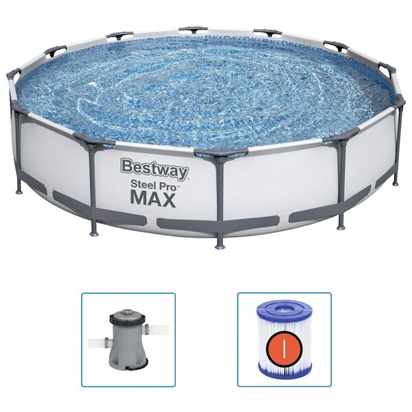 Bestway Ensemble de piscine Steel Pro MAX 366x76 cm
