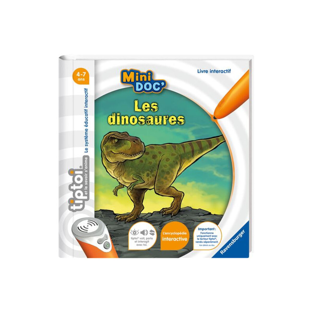 Livre interactif Ravensburger Tiptoi Mini Doc Les Dinosaures - La Poste