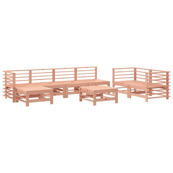 vidaXL Salon de jardin 8 Pièces bois massif douglas
