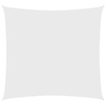 vidaXL Voile de parasol tissu oxford carré 4x4 m blanc
