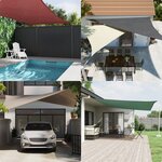 vidaXL Voile de parasol tissu oxford rectangulaire 2x3 m blanc
