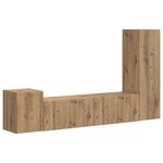 vidaXL Ensemble meuble TV 4 Pièces Chêne artisanal Bois d'ingénierie