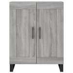 vidaXL Buffet haut Sonoma gris 69 5x34x180 cm Bois d'ingénierie