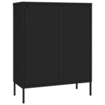 vidaXL Armoire à tiroirs Noir 80x35x101 5 cm Acier