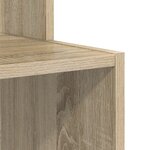 vidaXL Bureau en chêne de Sonoma Chêne de Sonoma MDF avec placage en chêne