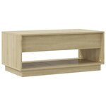 vidaXL Table basse Chêne sonoma 102 5x55x44 cm Aggloméré